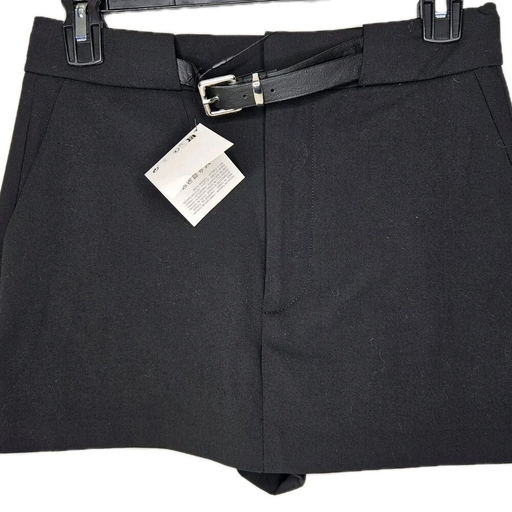 ZARA Black Belted Athleisure Skort, Women's Size XS